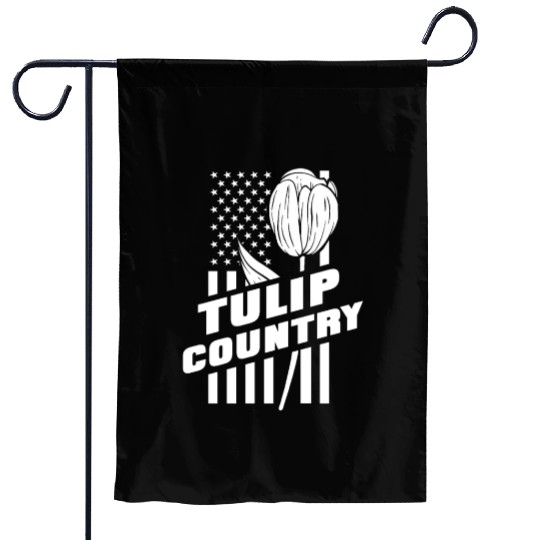 Tulip Gardening Us Flag Tulips Garden Flags