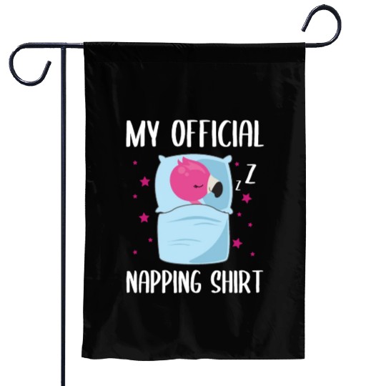 My Official Napping Garden Flags Flamingo Gift