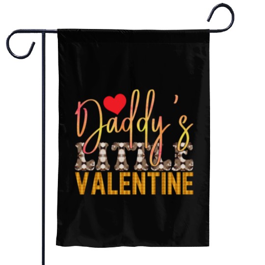 Daddy s Little Valentine Sublimation Garden Flags