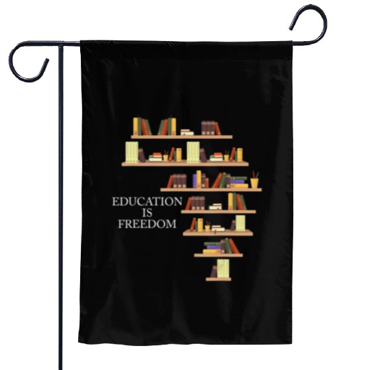 Black History Month Education is Freedom Teacher Garden Flags