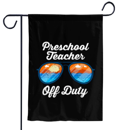 Preschool kindergarten educator off duty teacher Garden Flags