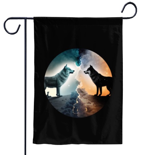 Day and Night Garden Flags