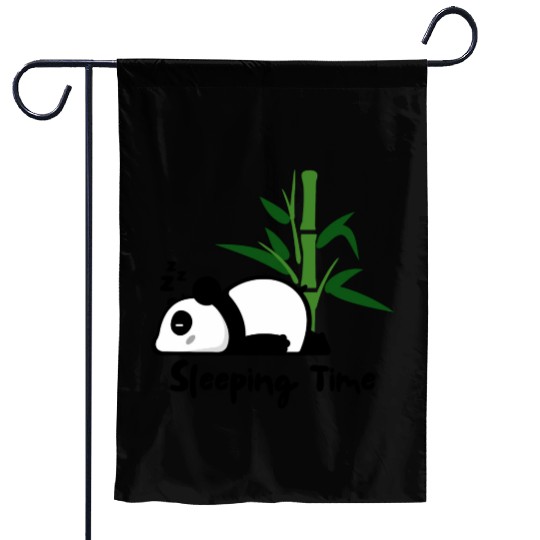 Panda Sleeping Time Garden Flags