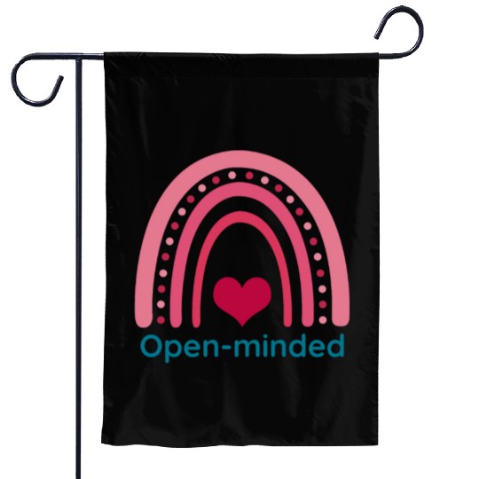 Open minded Viva Magenta Boho Rainbow Garden Flags