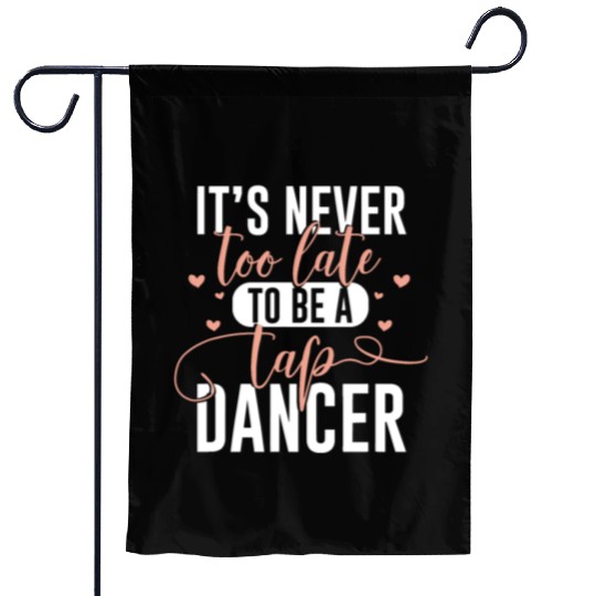 Tap Dance Heart Lover Gift Tap Dancer Gifts Dancin Garden Flags