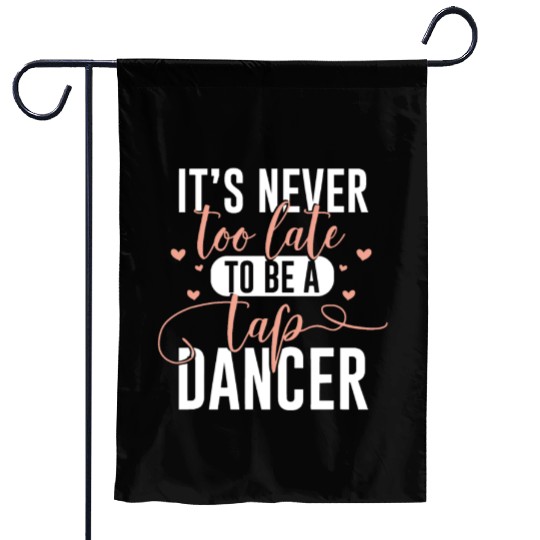 Tap Dance Heart Lover Gift Tap Dancer Gifts Dancin Garden Flags