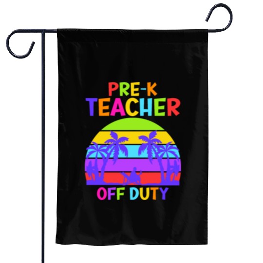 Preschool Kindergarten Teacher off duty teacher Garden Flags