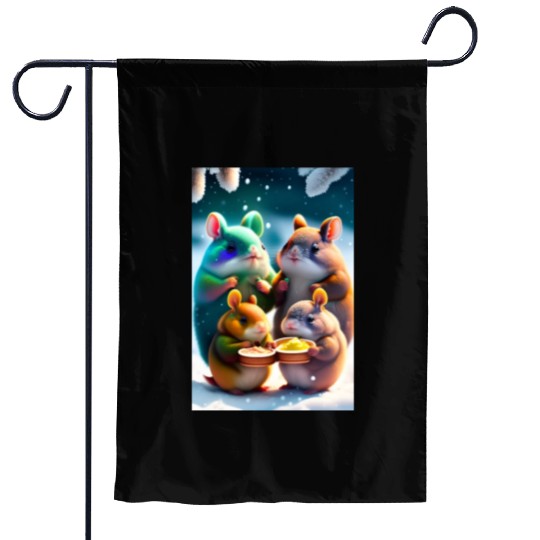 Cute Totoro Garden Flags