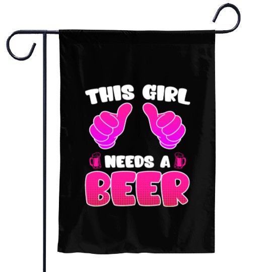 This girl needs a beer vacation Spring Break Garden Flags