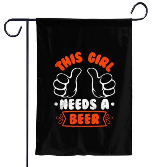 This girl needs a beer vacation Spring Break Garden Flags