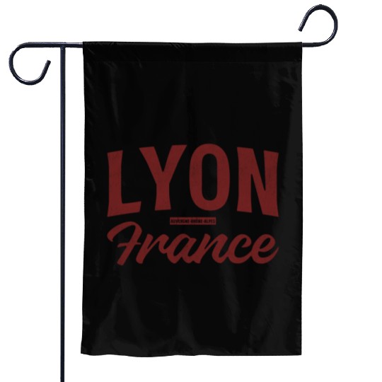 Vintage Lyon France Garden Flags