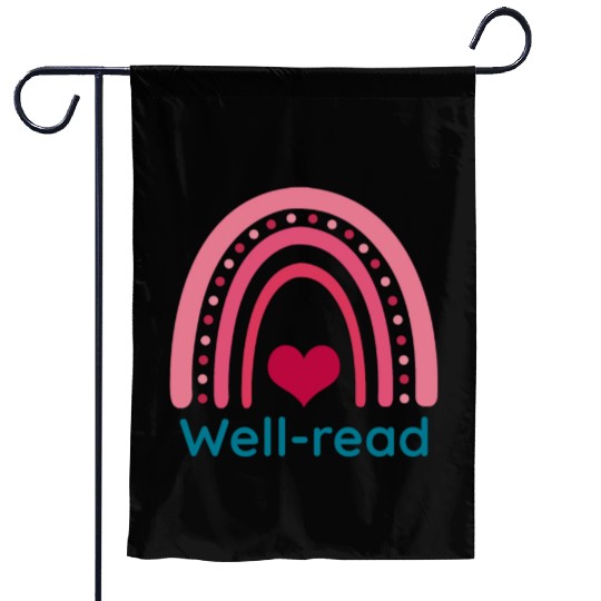 Well read Viva Magenta Boho Rainbow Garden Flags