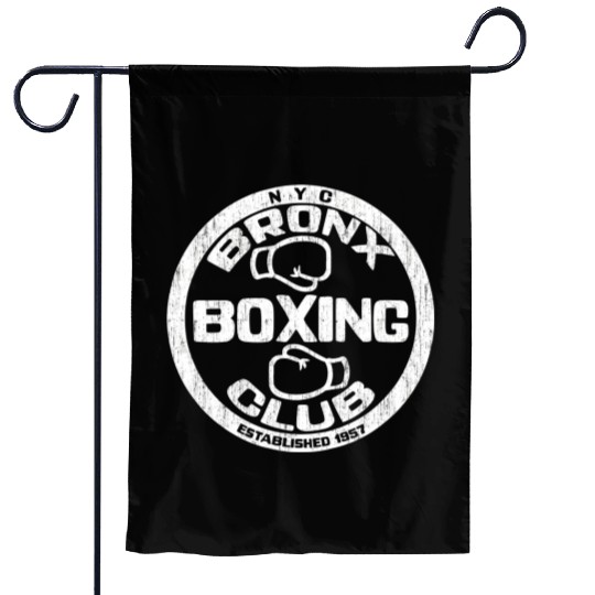 Bronx Boxing Club Squared Circle Distressed Garden Flags