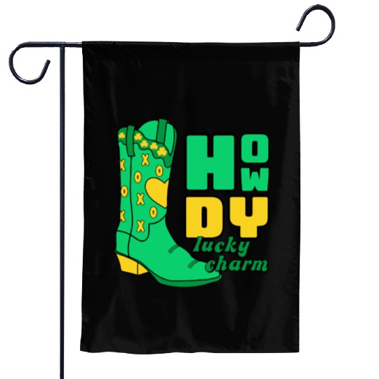 Howdy Lucky Charm St Patrick Day Apparel Garden Flags