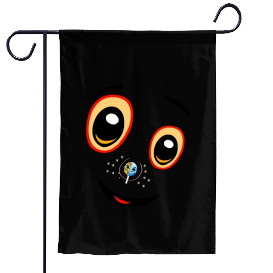 Puppy Astro Pop Garden Flags
