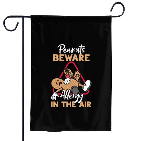Peanuts Beware Allergy In The Air Peanut Allergic Garden Flags