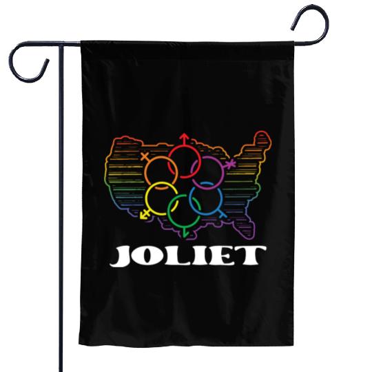 Joliet Pride Month Pride Flag LGBT Community LGBTQ Garden Flags