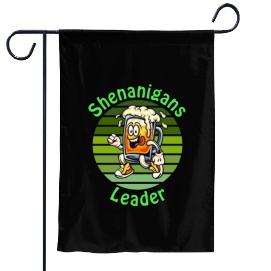 Shenanigans Leader Funny For St.Patrick Day Garden Flags