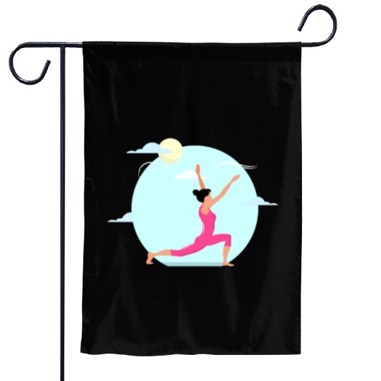 Yoga Exercise Training Sport Pose Garden Flags