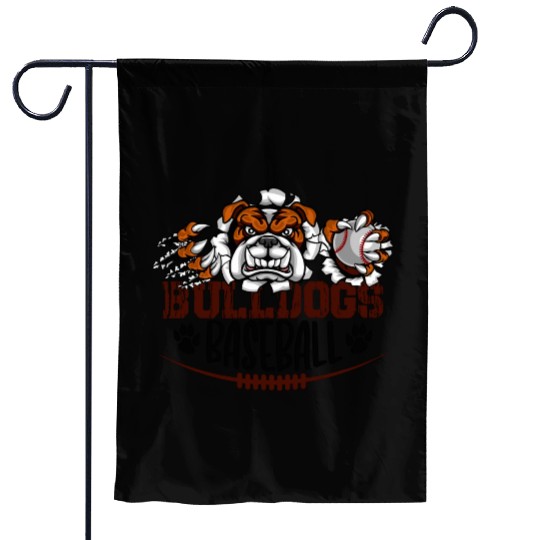 Dog Garden Flags | Bulldogs Baseball | Dog Garden Flags