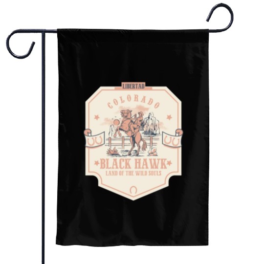 black hawk colorado wild west town Garden Flags
