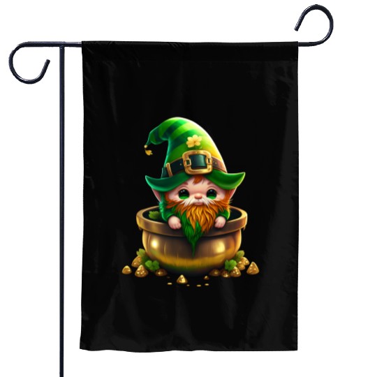 St. Patrick's Day Elf Saint Patricks Day Outfit Garden Flags