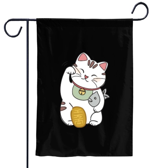 Lucky Cat Garden Flags