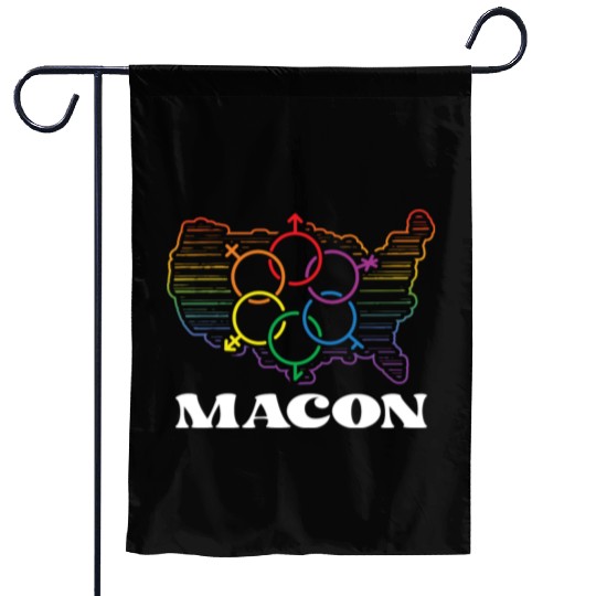 Macon Pride Month Pride Flag LGBT Community LGBTQ Garden Flags