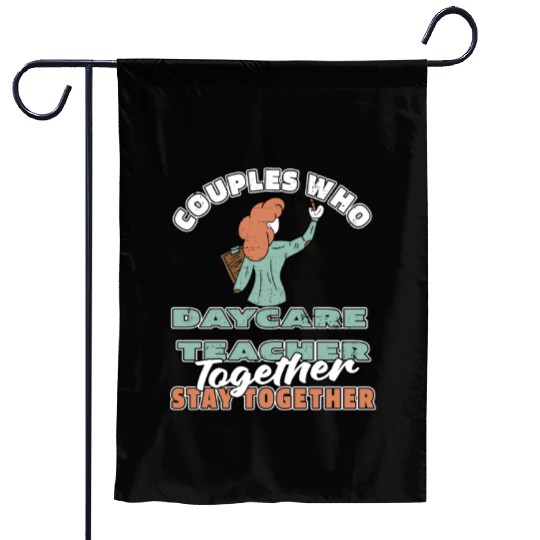 Daycare Teacher Couple Garden Flags