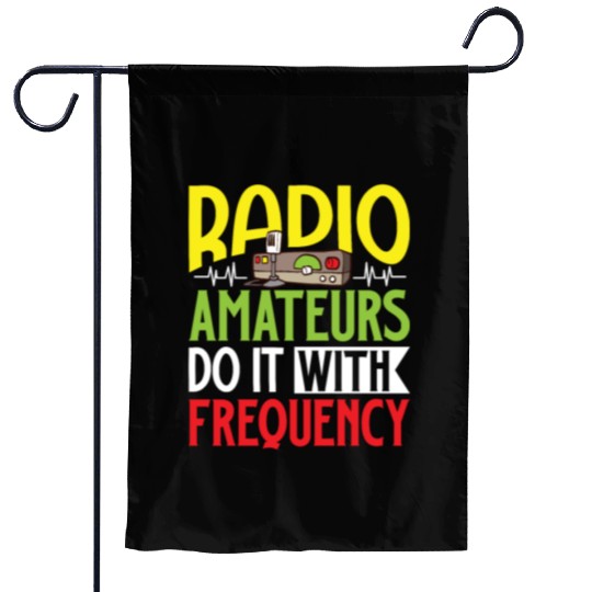 Ham Radio Radio Operator Amateur Radio Signal Garden Flags