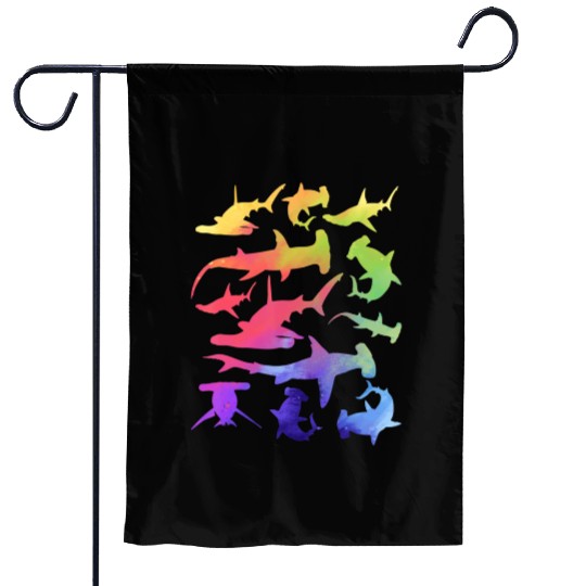 Shark Lover Sharkfish Hammerhead Sharks Garden Flags