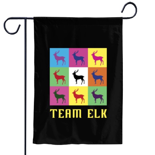 Team Elk Garden Flags