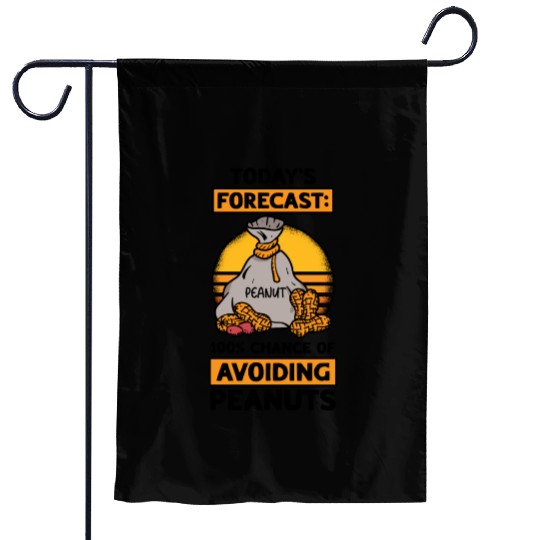 Today's Forecast 100% Chance Of Avoiding Peanuts Garden Flags