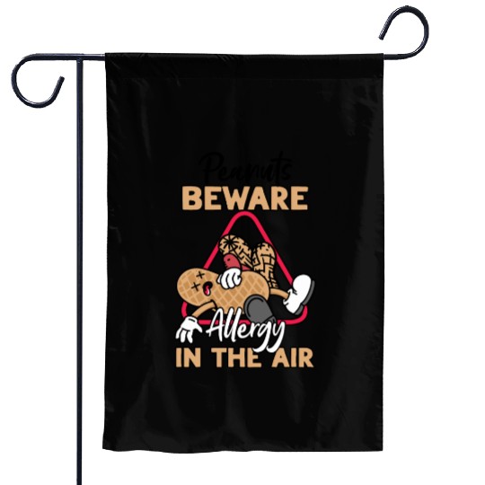 Peanuts Beware Allergy In The Air Peanut Allergic Garden Flags