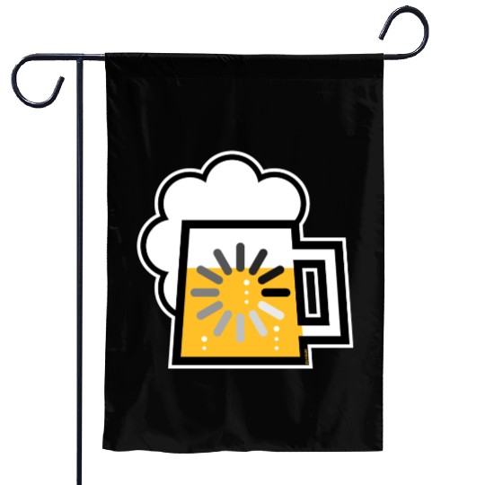 Beer Loading (Drinking In Progress / Icon / |) Garden Flags
