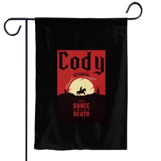 Cody Wyoming wild west town Garden Flags