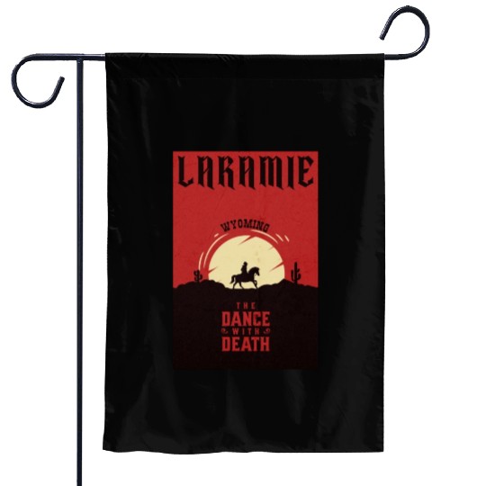 Laramie Wyoming wild west town Garden Flags