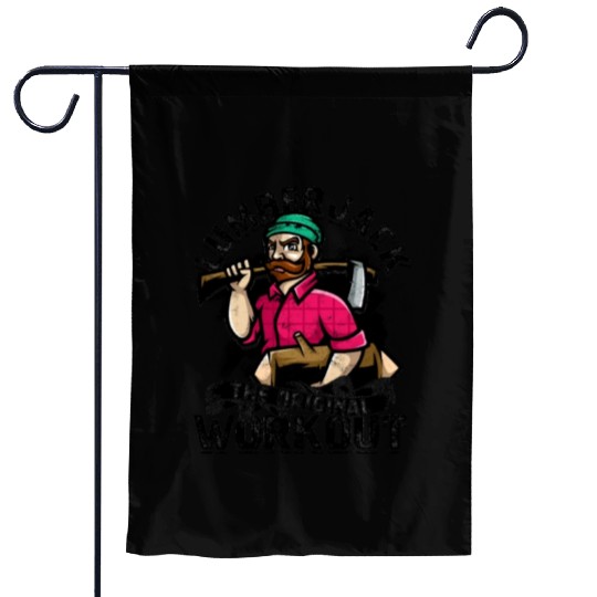 Lumberjack - the original workout - Lumberjack Garden Flags