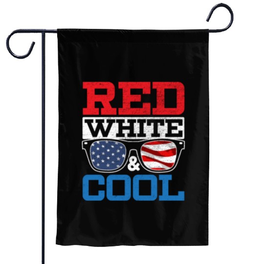 Red White And Cool America USA Flag 4th Of July Garden Flags