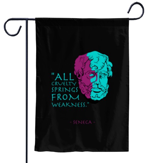 Seneca Stoic Philosophy Quote Garden Flags