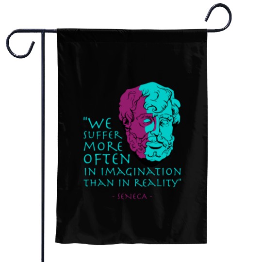 Seneca Stoic Philosophy Quote Garden Flags