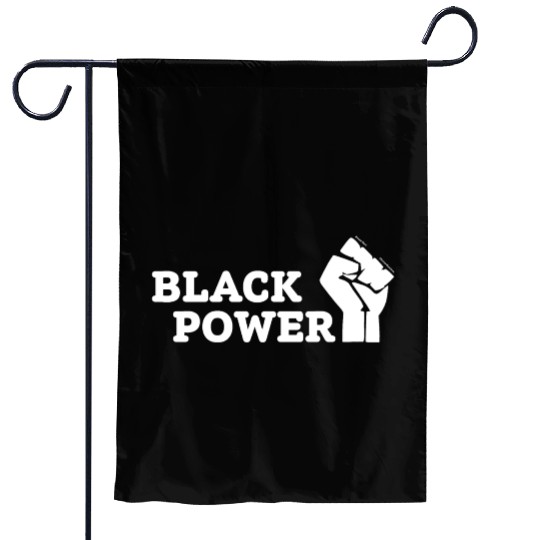 Black Power Garden Flags