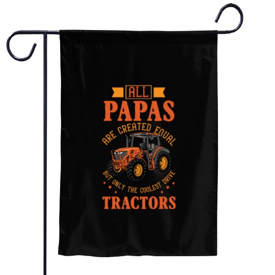 Farmer Papa Tractor Dad Agriculture Garden Flags