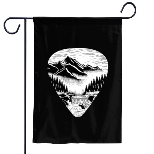 Outdoor Guitar Plectrum Musician Garden Flags