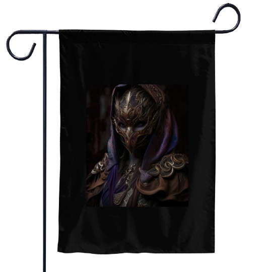 Dark Necromancer Garden Flags