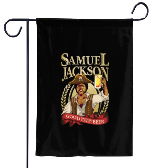 Raise a Glass with Samuel L Jackson Garden Flags