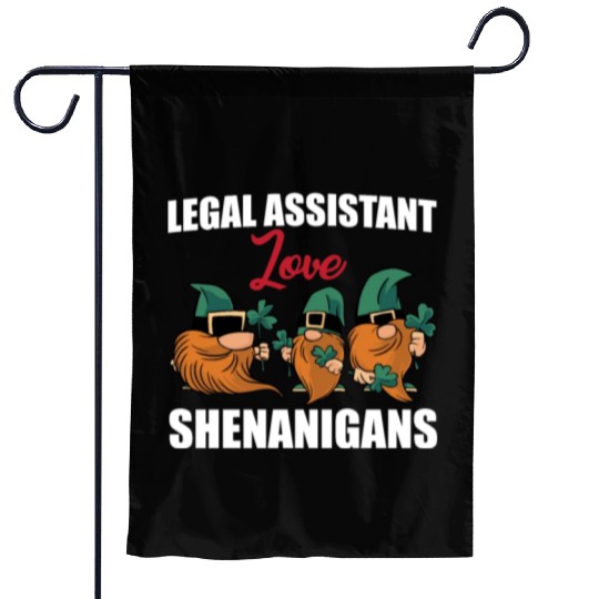 Legal Assistant Love Shenanigans St. Patricks Day Garden Flags