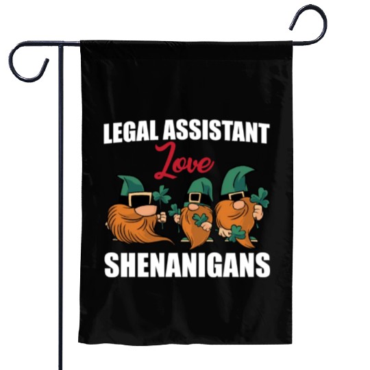 Legal Assistant Love Shenanigans St. Patricks Day Garden Flags