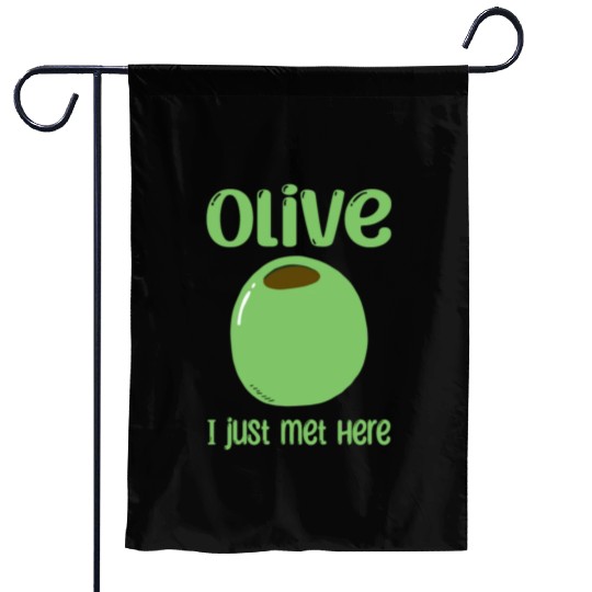 Green Olive Lover Quote Garden Flags