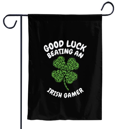St. Patrick's Day Gaming Shamrock Gamer Video Garden Flags